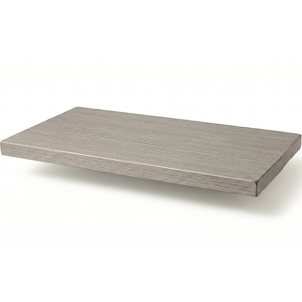 Pircher Ripiano Melaminico 4 Lati Bordati Colore Rovere Grigio